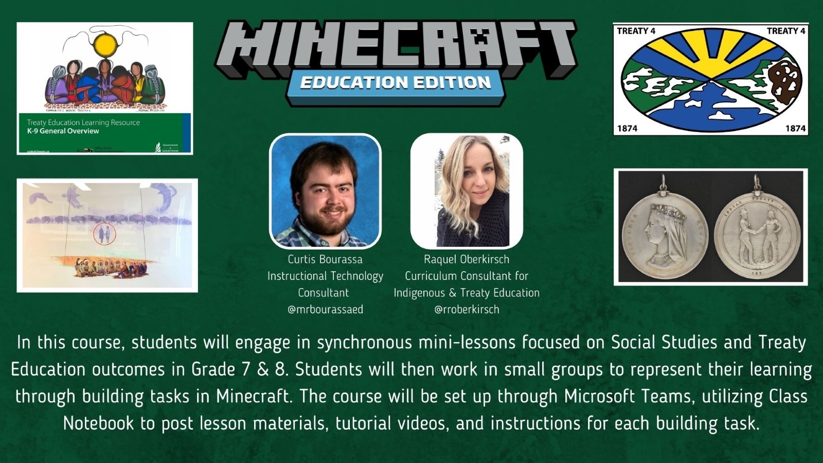 Treaty Ed and Minecraft Course Walkthrough & Reflections on Creation Process